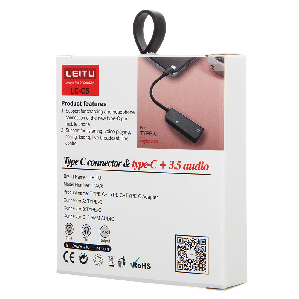  Type-C به جک 3.5 میلی متری AUX و Type-C 