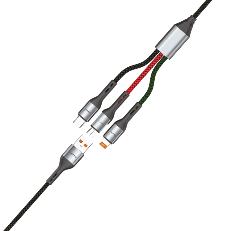 کابل تبدیل USB به لایتنینگ -میکرو -تایپ سی -لیتو مدل LD-49